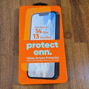On Running Orange Glass Screen Protector for iPhone 14 Plus and 13 Pro Max NWB